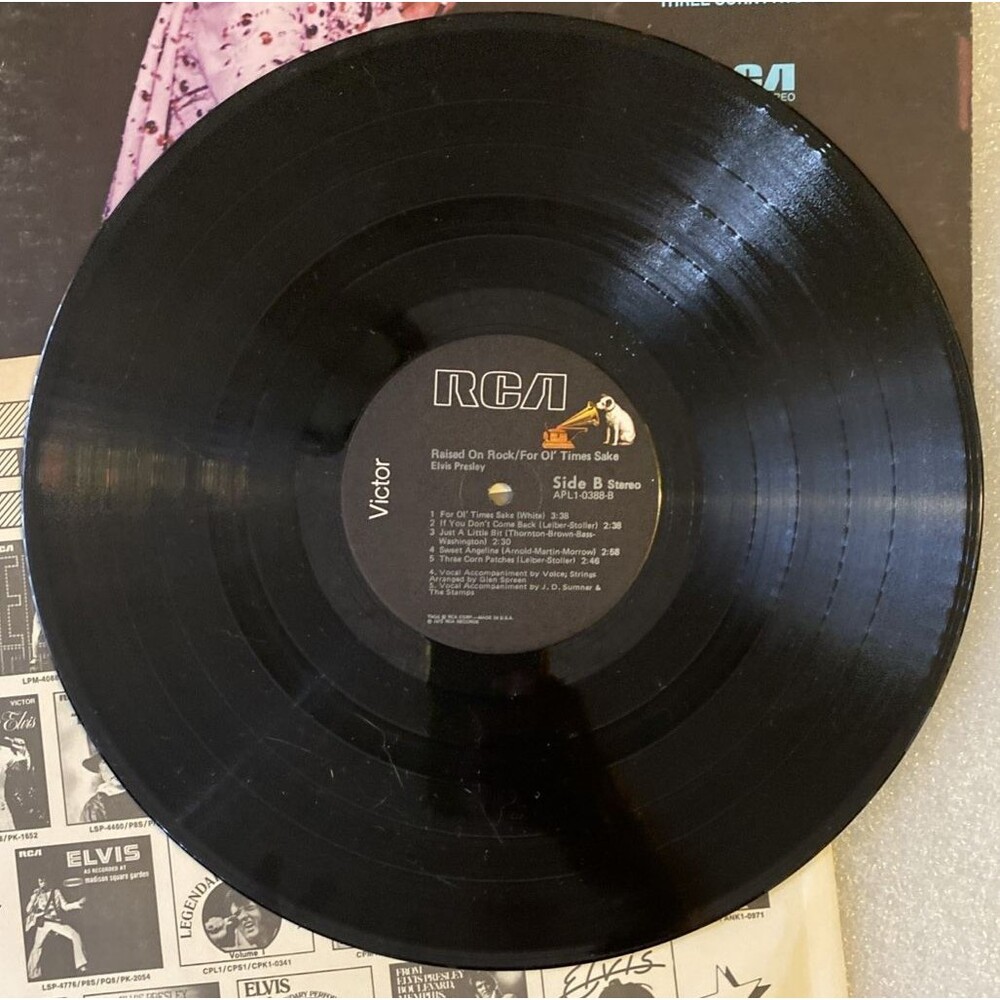Elvis Raised On Rock / For Ol' Times Sake LP RCA APL1-0388 1970s Vinyl VG+/VG+ - Picture 4 of 5